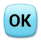 OK Button emoji on LG